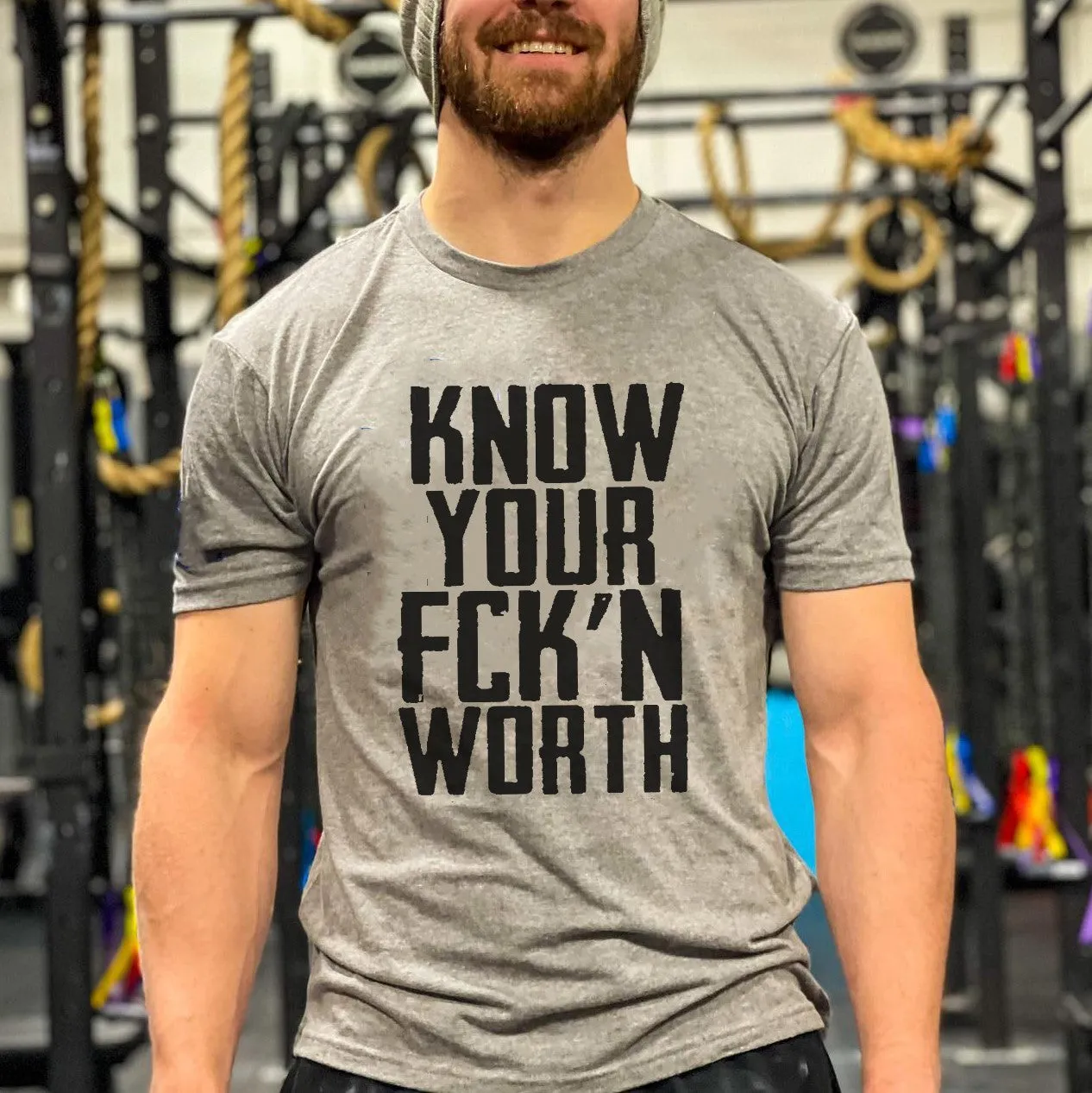 Know Your Fck'n Worth Printed Men's T-shirt sold by Polyalien
