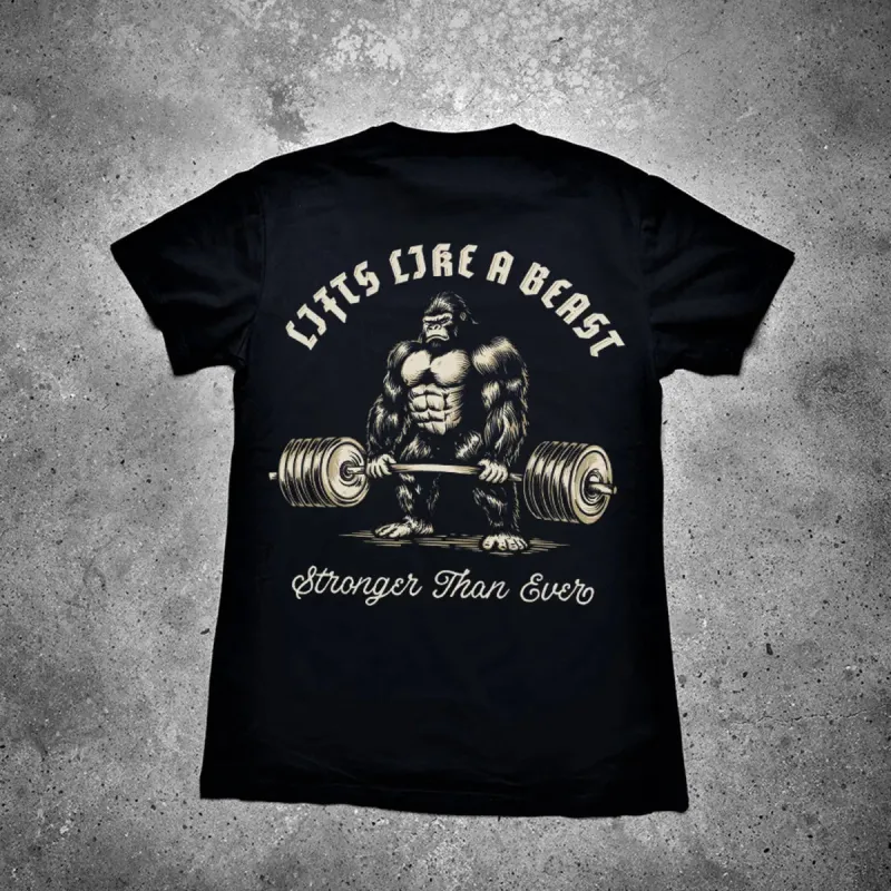 Lifts Like A Beast Printed Men's T-shirt sold by Polyalien