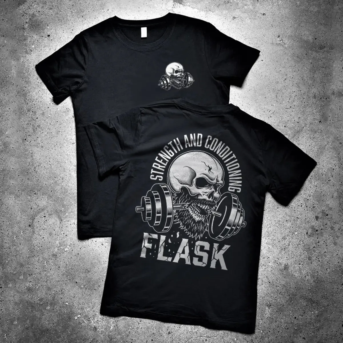 Strength And Conditioning Flask Printed Men's T-shirt sold by Polyalien product image thumbnail 2