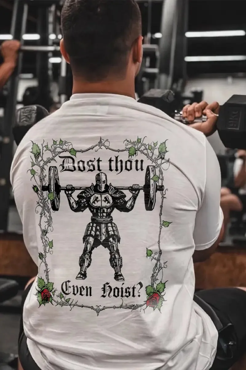 Dost Thou Even Hoist Printed Men's T-shirt sold by Polyalien product image thumbnail 2