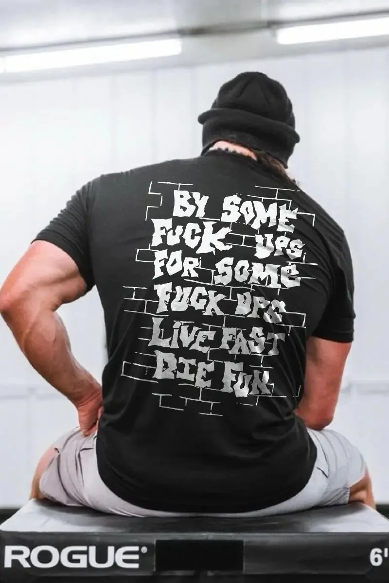 Live Fast Die Fun Printed Men's T-shirt sold by Polyalien product image thumbnail 2