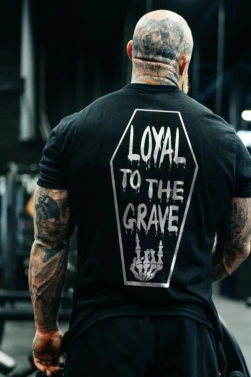 Loyal To The Grave Printed Men's T-shirt sold by Polyalien product image thumbnail 2