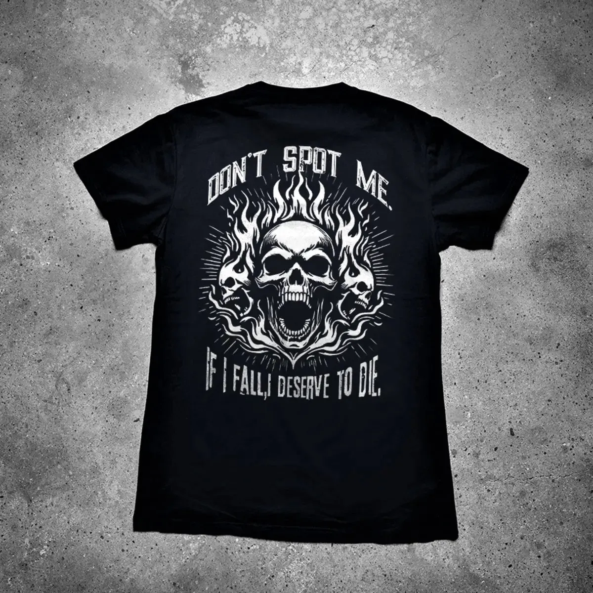 Don't Spot Me If I Fall I Deserve To Die Printed Men's T-shirt sold by Polyalien