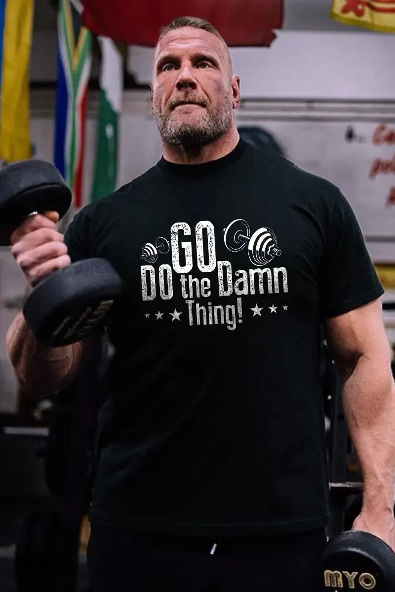 Go Do The Damn Thing Printed Men's T-shirt sold by Polyalien product image thumbnail 2