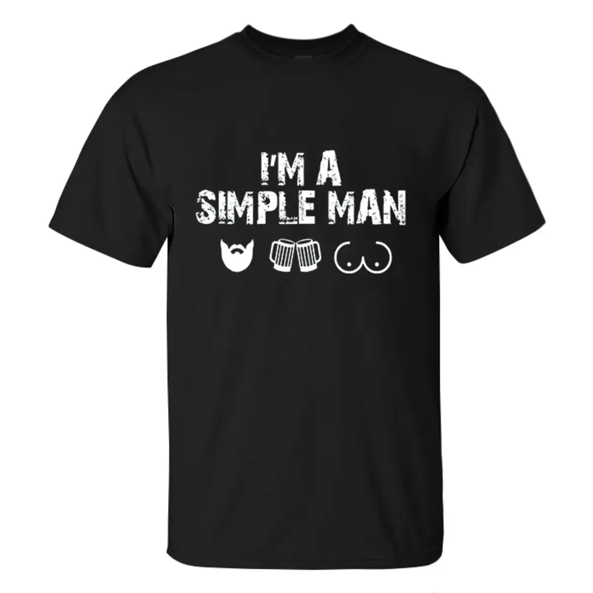 Viking I'm A Simple Man Printed Men's T-shirt sold by Polyalien product image thumbnail 2