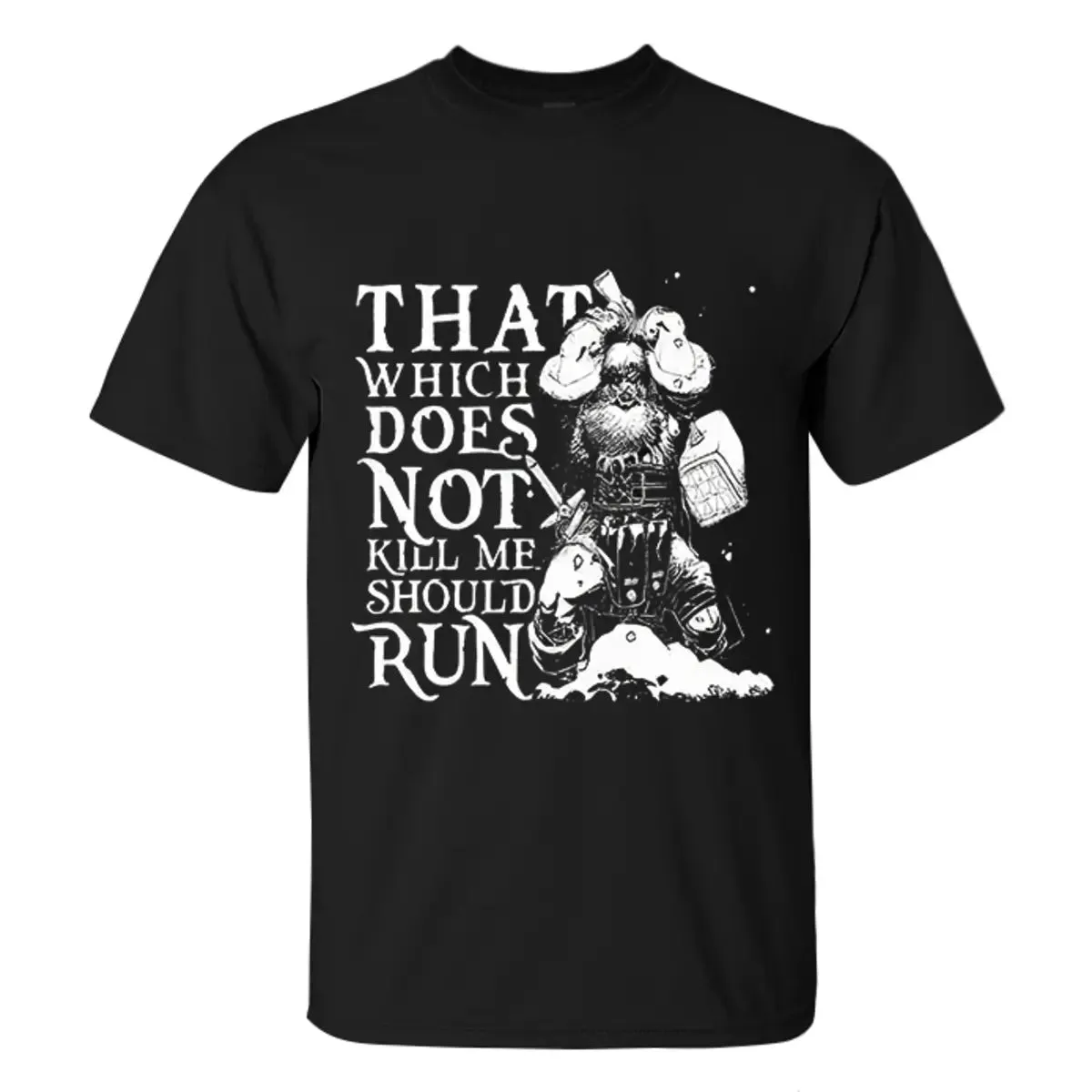 Viking That Which Does Not Kill Me Should Run Printed Men's T-shirt sold by Polyalien product image thumbnail 2