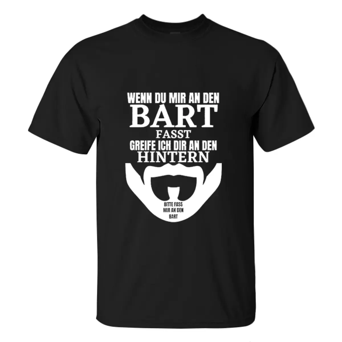 Viking Wenn Du Mir An Den Bart Fasst Printed Men's T-shirt sold by Polyalien product image thumbnail 2
