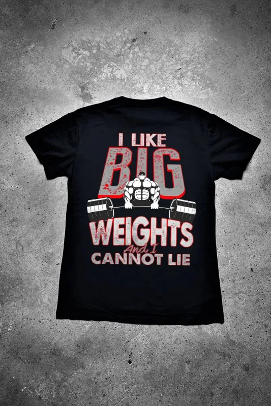 I Like Big Weights And I Cannot Lie Printed Men's T-shirt sold by Polyalien