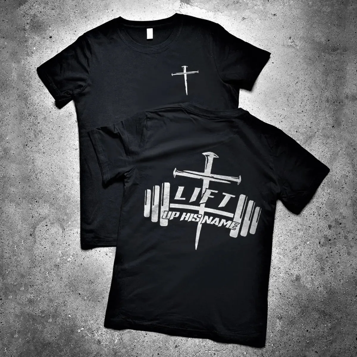 Lift Up His Name Printed Men's T-shirt sold by Polyalien product image thumbnail 2