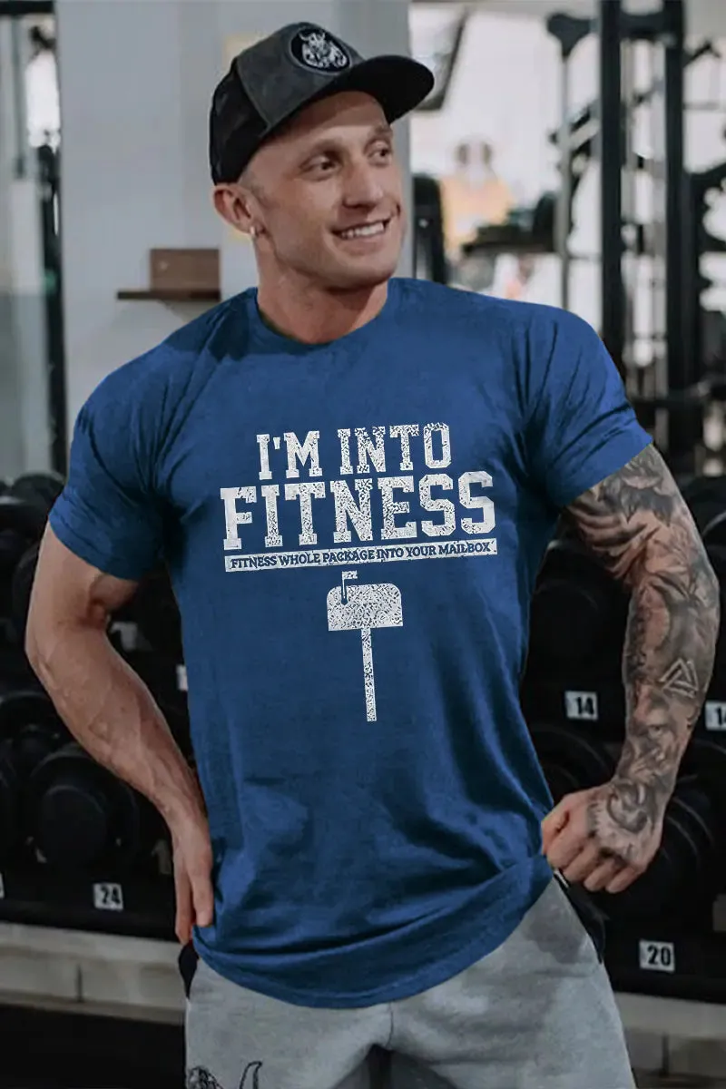 I'm Into Fitness Printed Men's T-shirt sold by Polyalien product image thumbnail 2