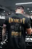 Deadlift The Iron Never Lies Printed Men's T-shirt sold by Polyalien