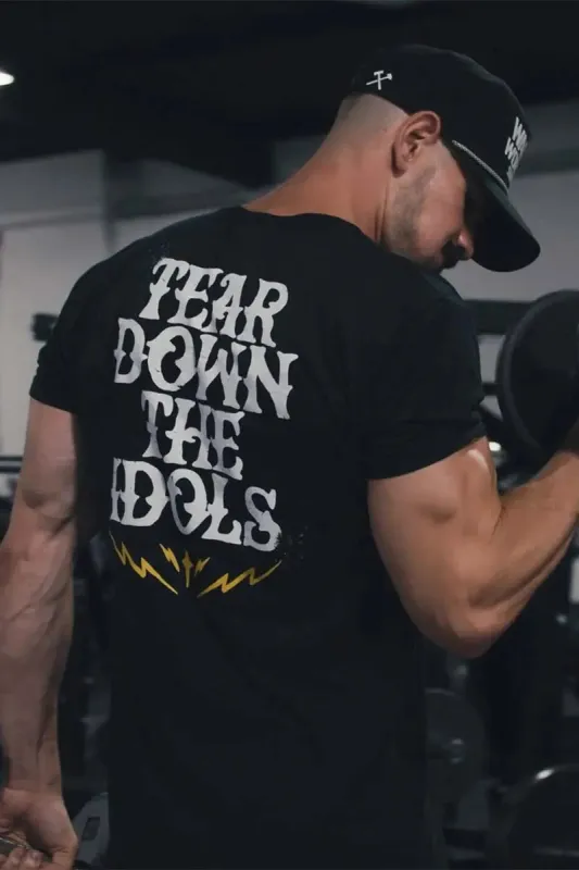 Tear Down The Idols Printed Men's T-shirt sold by Polyalien