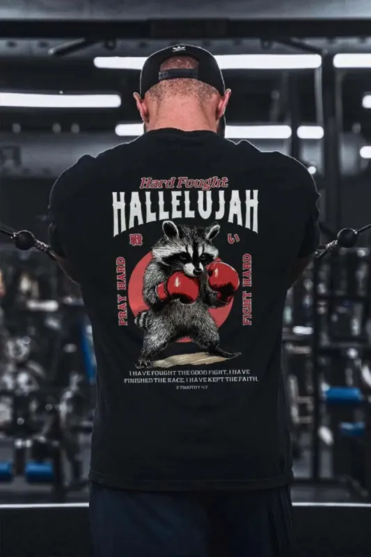 Hard Fought Hallelujah Printed Men's T-shirt sold by Polyalien