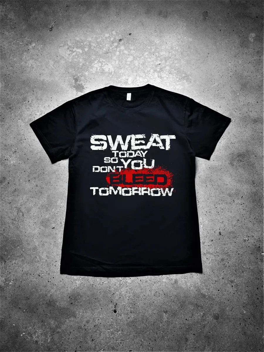 Sweat Today So You Don't Bleed Tomorrow Printed Men's T-shirt sold by Polyalien product image thumbnail 2