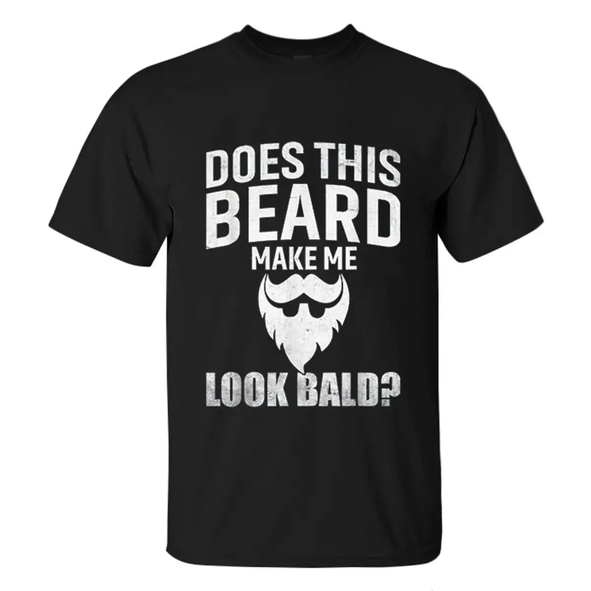 Viking Does This Beard Make Me Look Bald Printed Men's T-shirt sold by Polyalien product image thumbnail 2