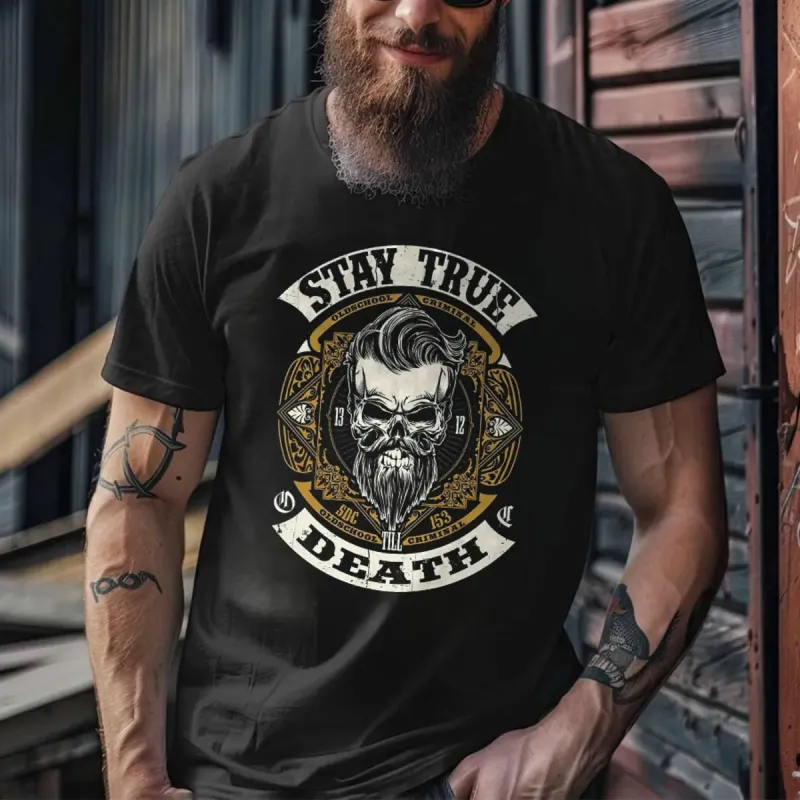 Viking True Death Printed Men's T-shirt sold by Polyalien