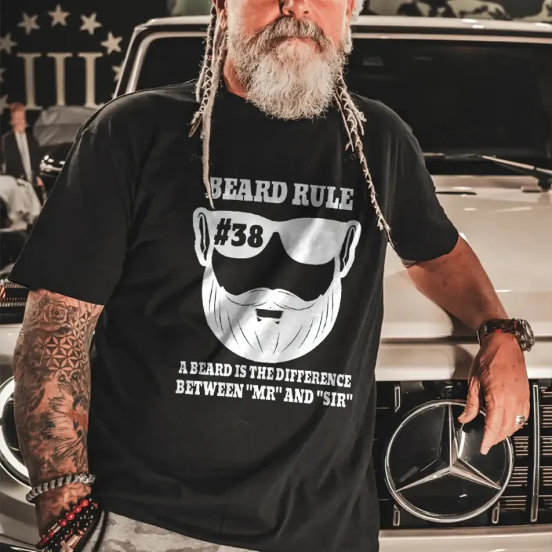 Viking Beard Rule Printed Men's T-shirt sold by Polyalien