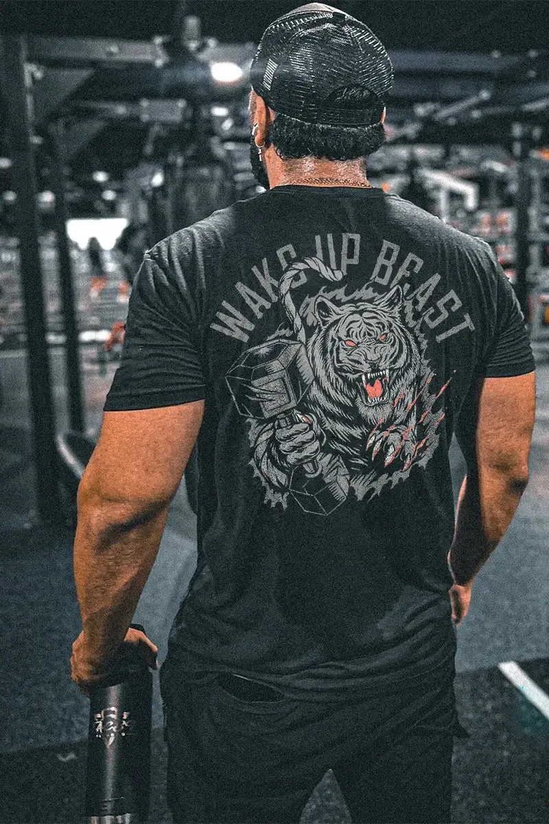 Wake Up Beast Printed Men's T-shirt sold by Polyalien