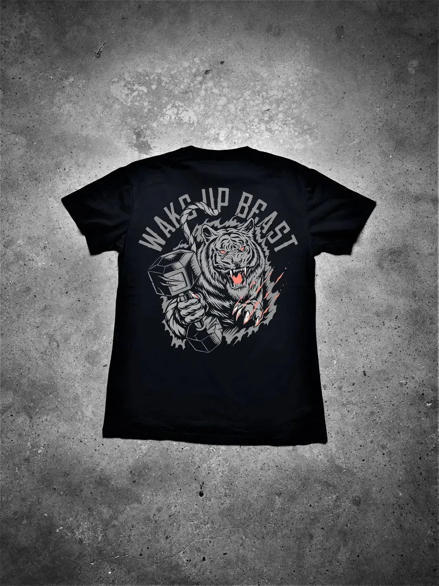 Wake Up Beast Printed Men's T-shirt sold by Polyalien product image thumbnail 2