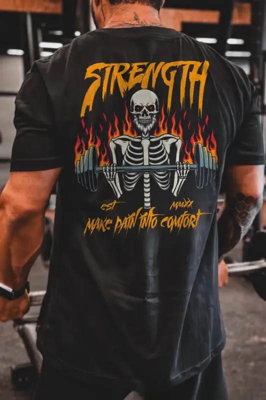 Strength Make Path Into Comfort Printed Men's T-shirt made by Polyalien
