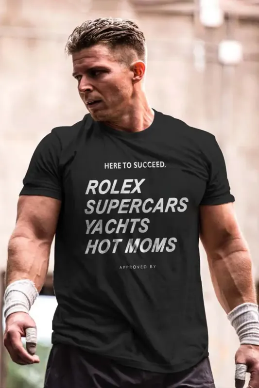 Rolex Supercars Yachts Hot Moms Printed Men's T-shirt sold by Polyalien