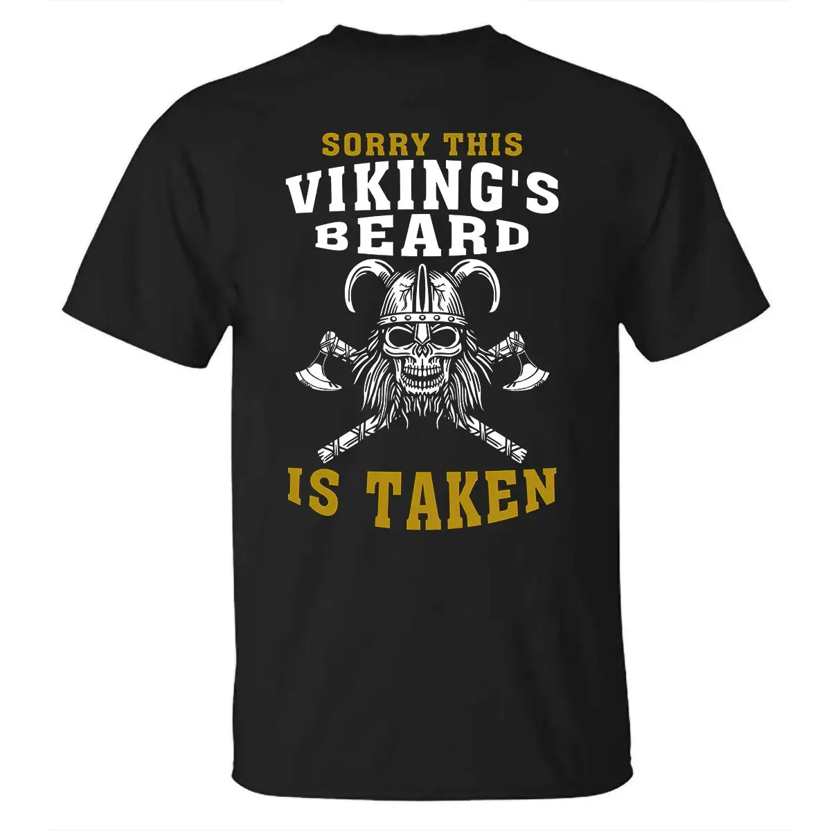 Viking Sorry This Viking's Beard Is Taken Printed Men's T-shirt sold by Polyalien product image thumbnail 2