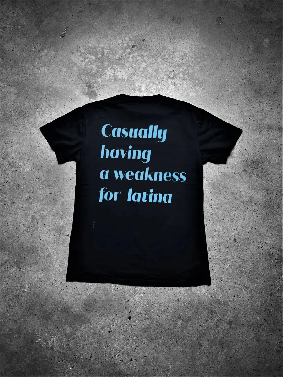 Casually Having A Weakness For Latina Printed Men's T-shirt sold by Polyalien product image thumbnail 2