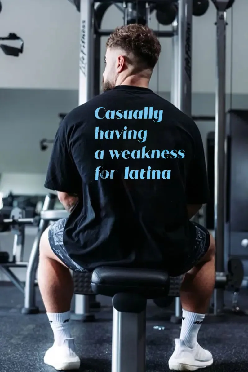 Casually Having A Weakness For Latina Printed Men's T-shirt sold by Polyalien