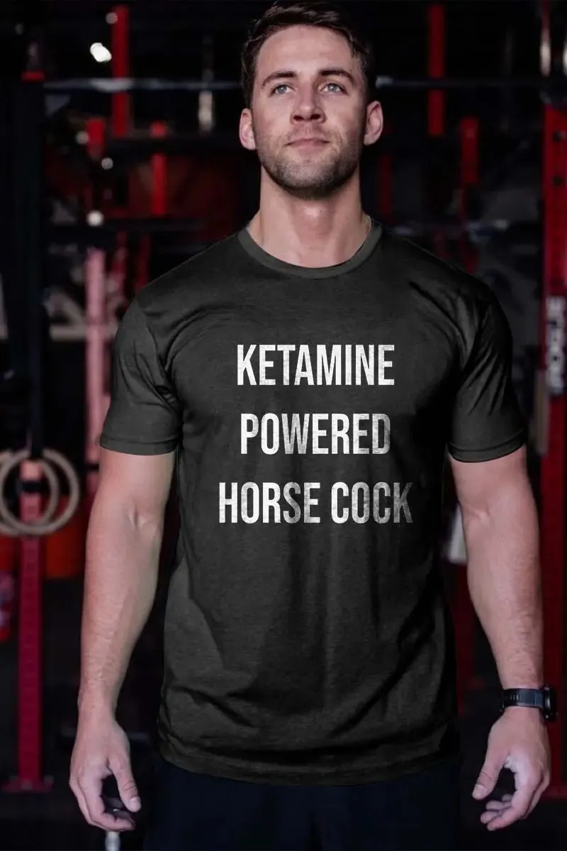 Ketamine Powered Horse Cock Printed Men's T-shirt sold by Polyalien