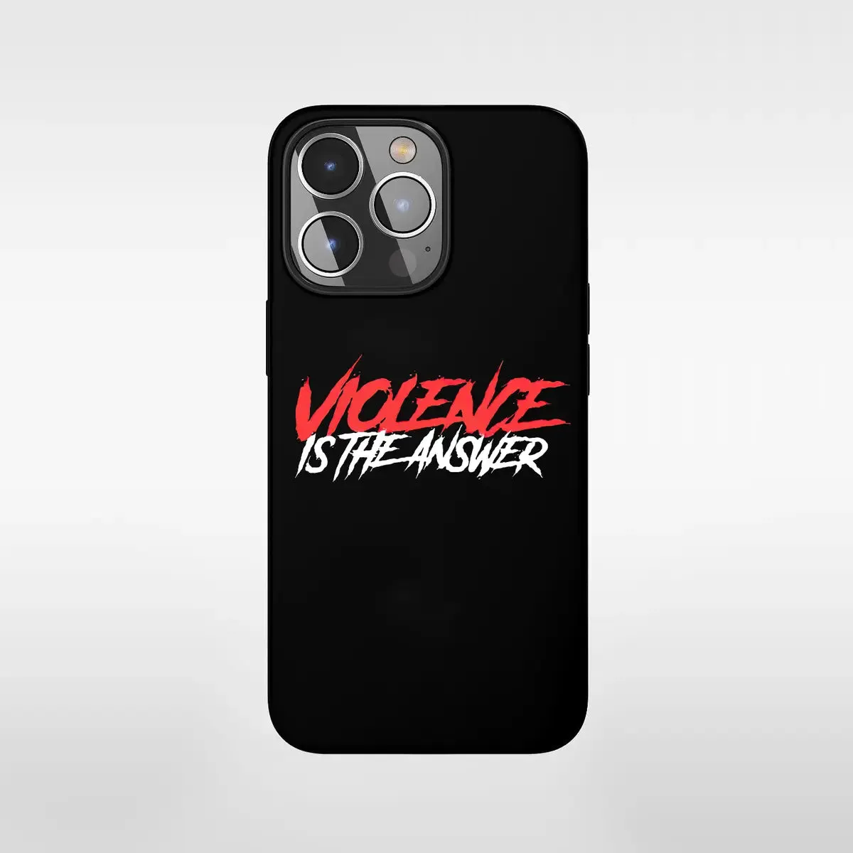 Violence Is The Answer Letter Phone Case sold by Polyalien