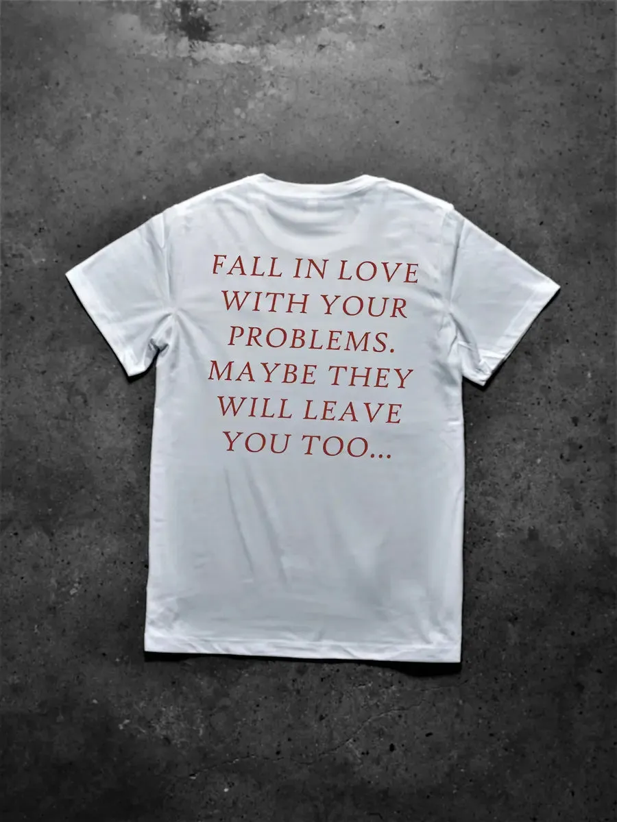 Fall In Love With Your Problems Printed Men's T-shirt sold by Polyalien product image thumbnail 2