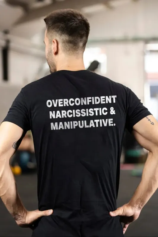 Overconfident Narcissistic & Manipulative Printed Men's T-shirt sold by Polyalien