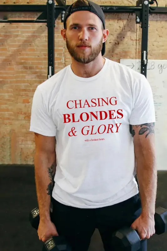 Chasing Blondes & Glory Printed Men's T-shirt sold by Polyalien