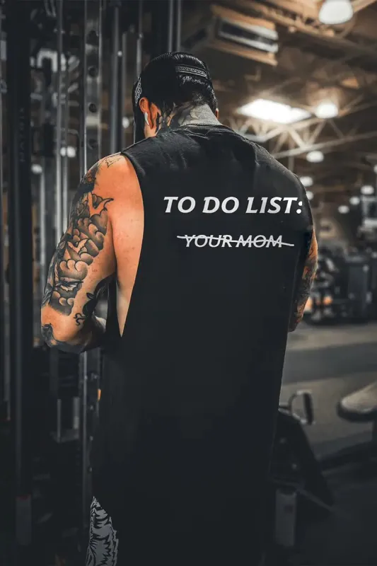 To Do List Print Men's Tank made by Polyalien