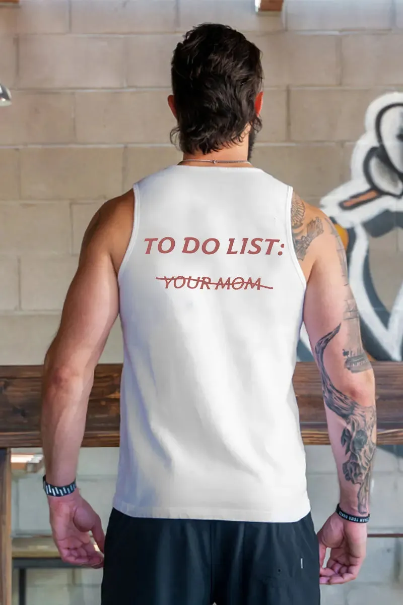 To Do List Print Men's Tank sold by Polyalien product image thumbnail 2