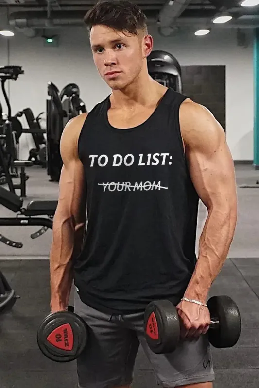 To Do List Print Men's Tank made by Polyalien