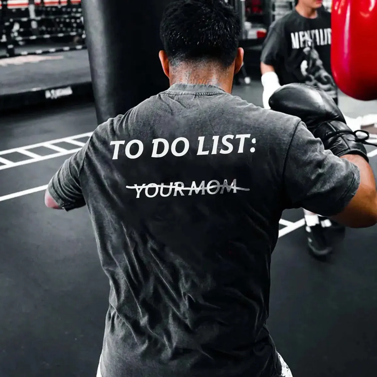 To Do List: Your Mom Printed Washed T-Shirt sold by Polyalien