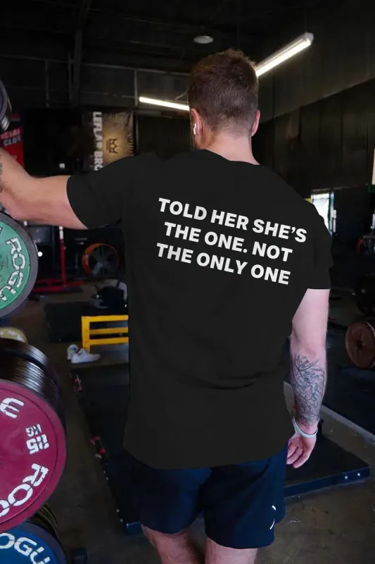 Told Her She's The One Printed Men's T-shirt sold by Polyalien