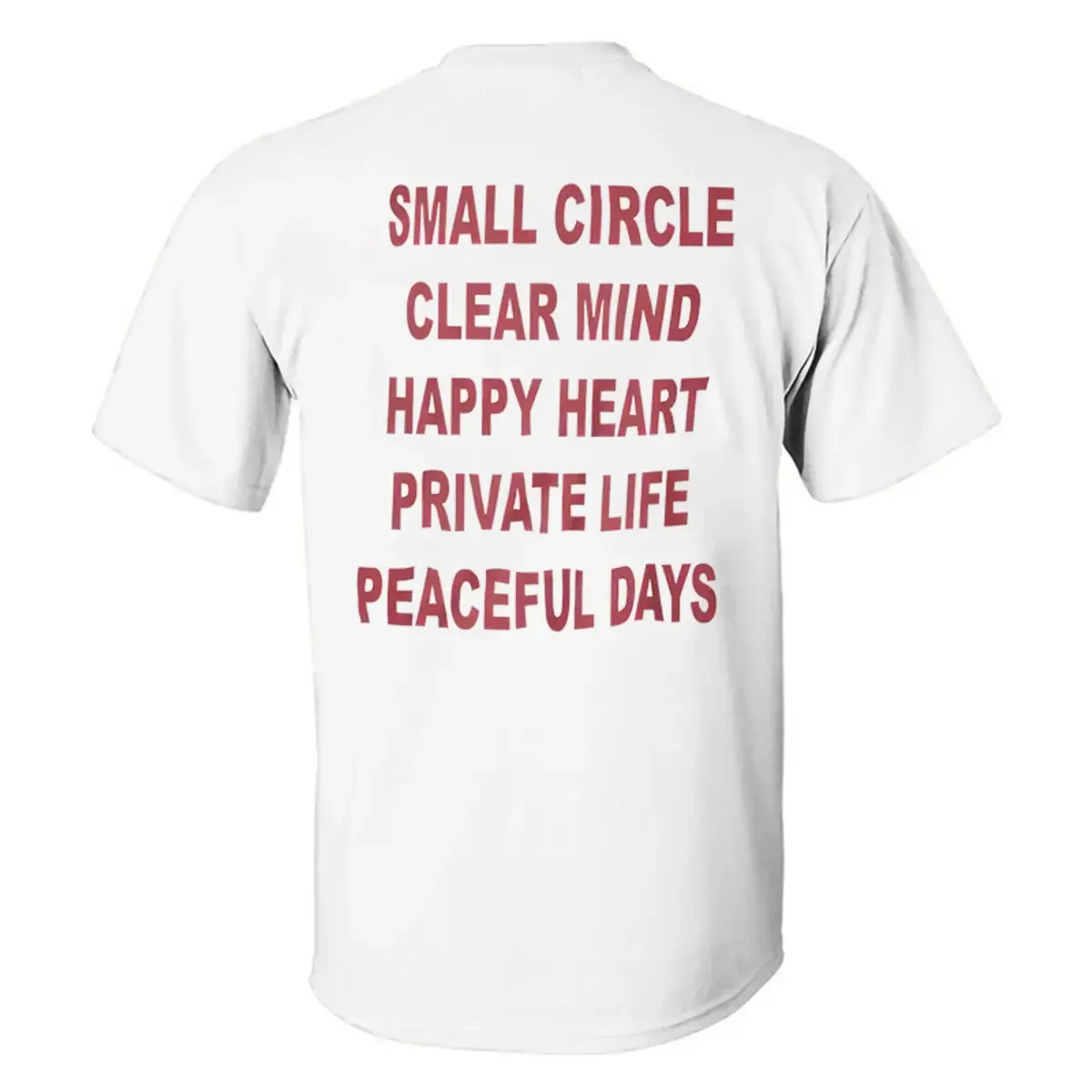 Small Circle Clear Mind Printed Men's T-shirt sold by Polyalien product image thumbnail 2