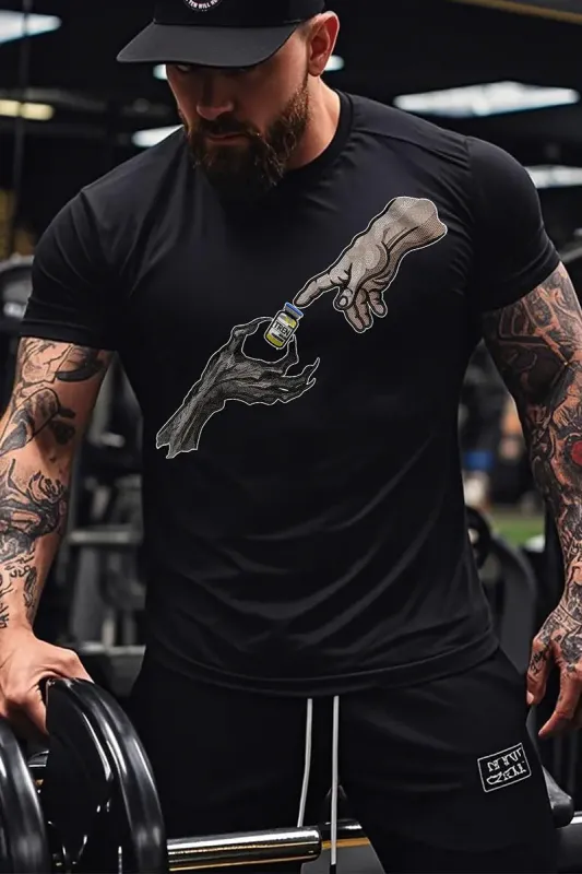 Devil's Bargain Printed Men's T-shirt made by Polyalien