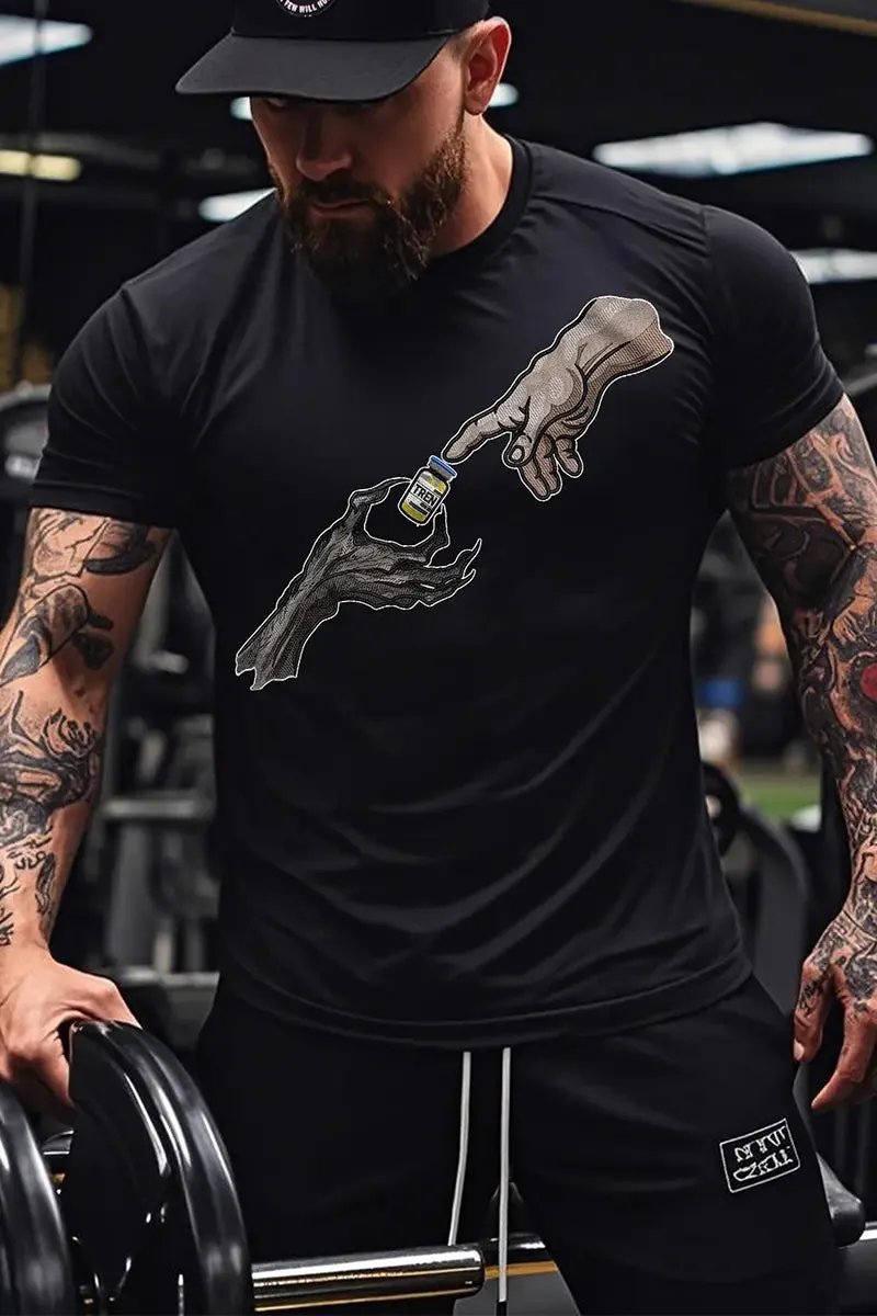 Devil's Bargain Printed Men's T-shirt sold by Polyalien