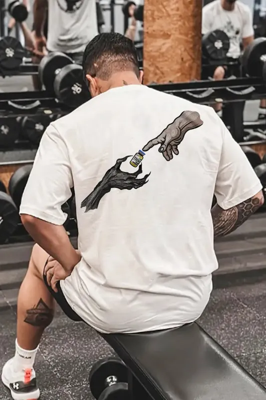 Evil Graphic Printed Men's T-shirt made by Polyalien