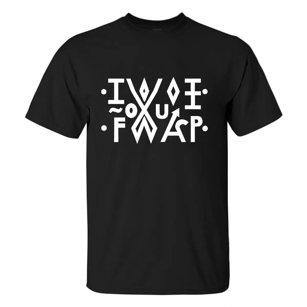Funny Hidden Message (TWAT) Printed Men's T-shirt sold by Polyalien product image thumbnail 2
