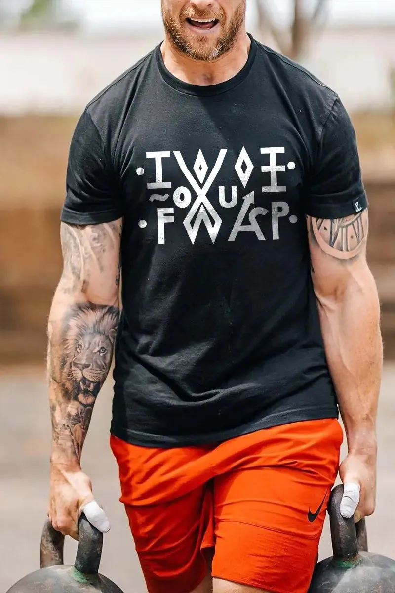 Funny Hidden Message (TWAT) Printed Men's T-shirt sold by Polyalien