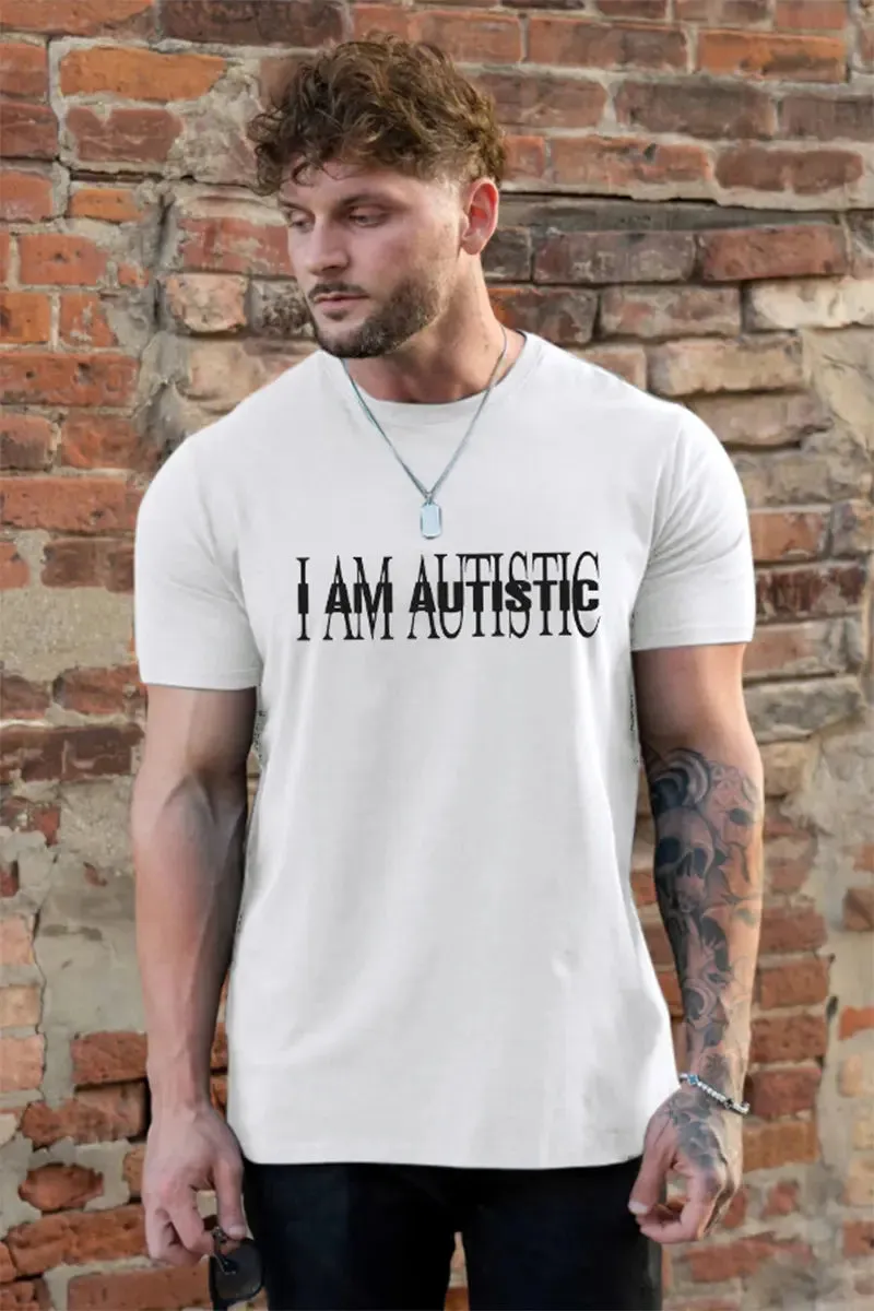 I Am Autistic Printed Men's T-shirt sold by Polyalien