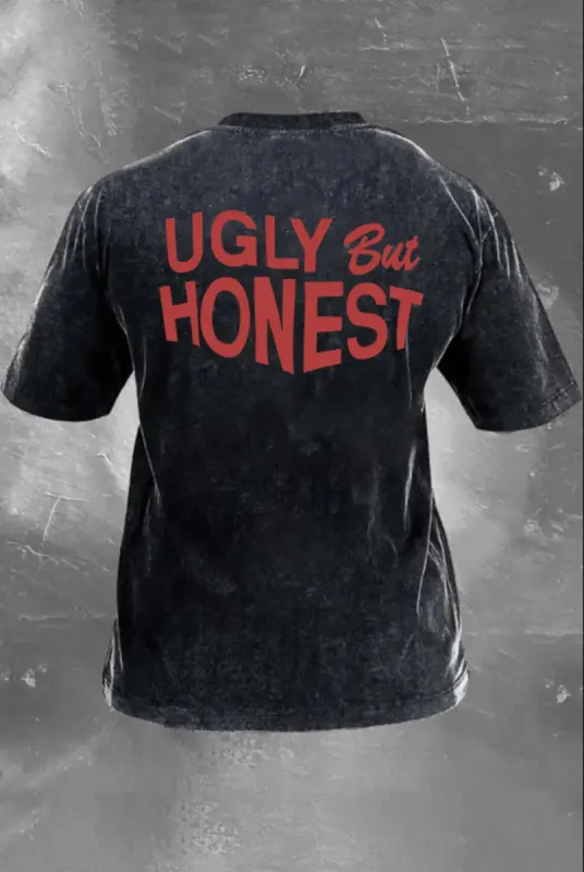Ugly But Honest Printed Washed T-Shirt made by Polyalien