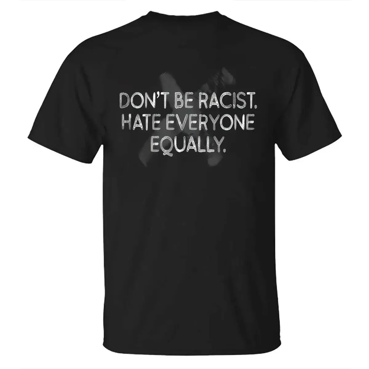 Don't Be A Racist Hate Everyone Equally Printed Men's T-shirt sold by Polyalien product image thumbnail 3