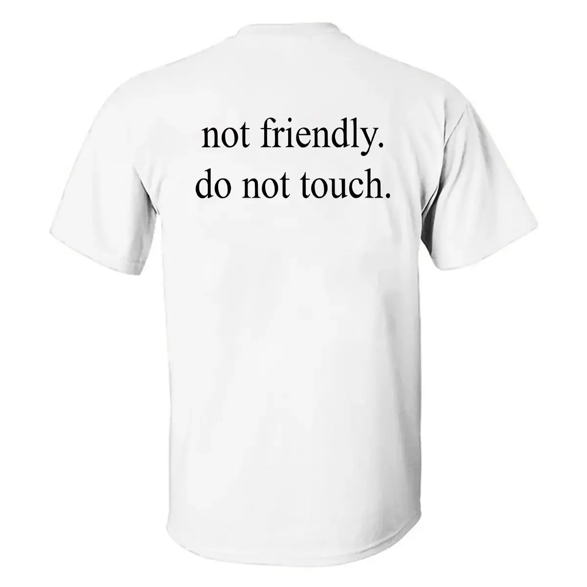 Not Friendly Do Not Touch Printed Men's T-shirt sold by Polyalien product image thumbnail 2