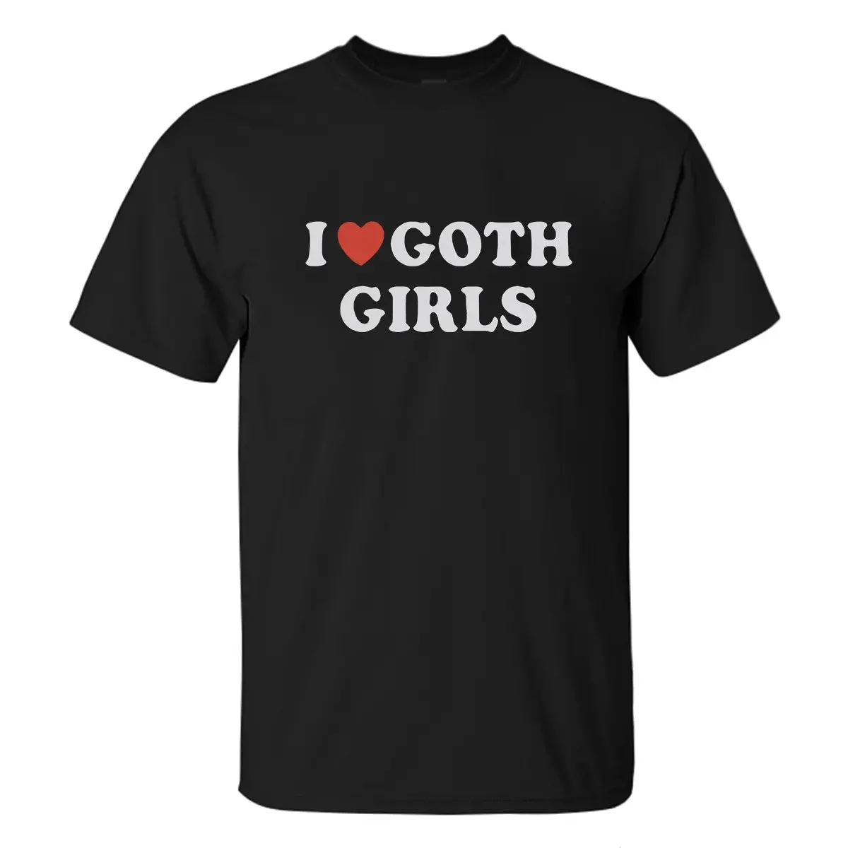 I Love Goth Girls Printed Men's T-shirt sold by Polyalien product image thumbnail 2