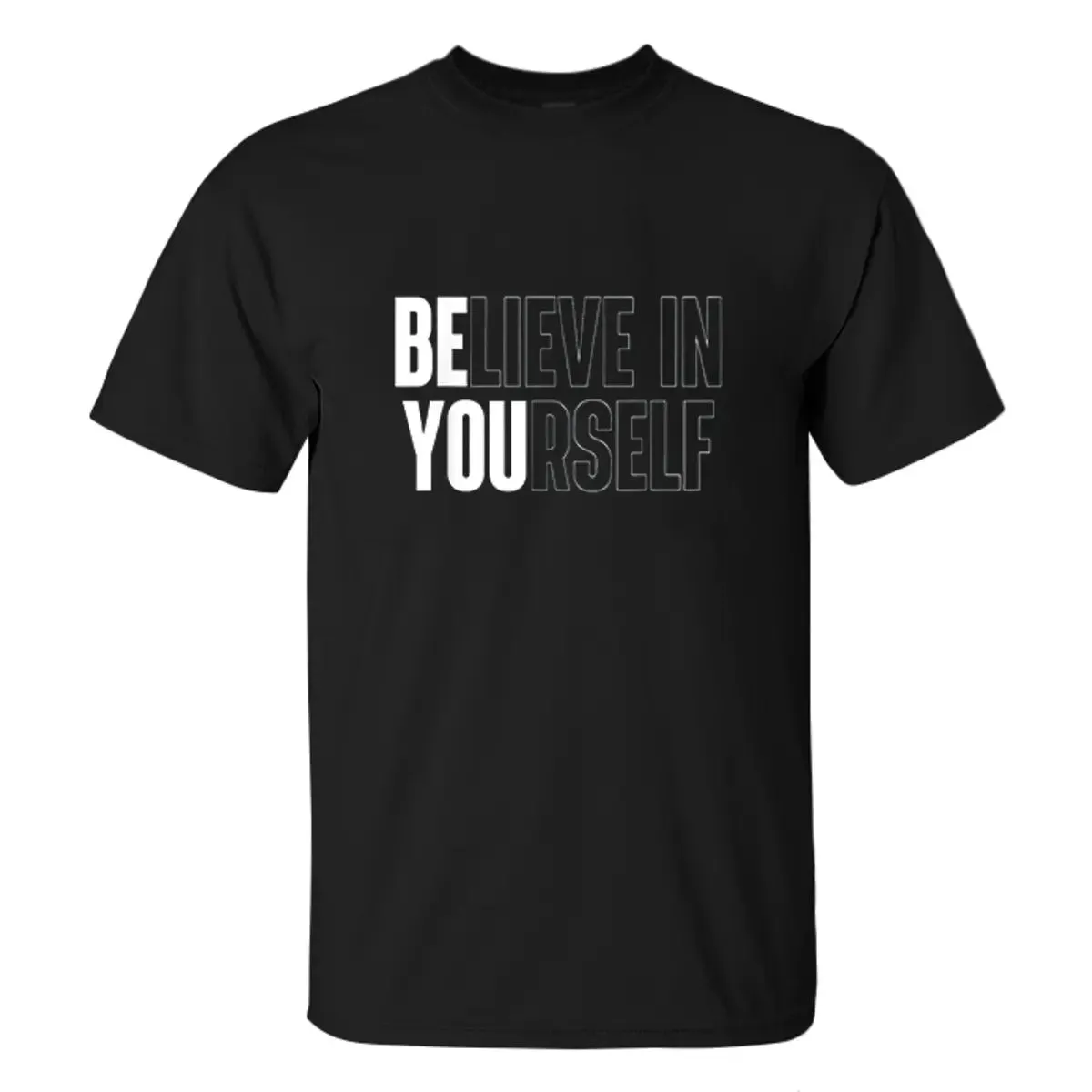 Believe In Yourself Printed Men's T-shirt sold by Polyalien product image thumbnail 2